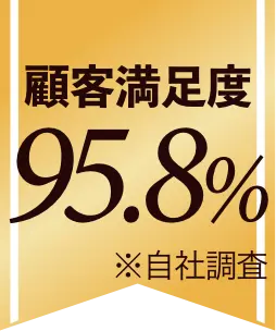 顧客満足度95.8%